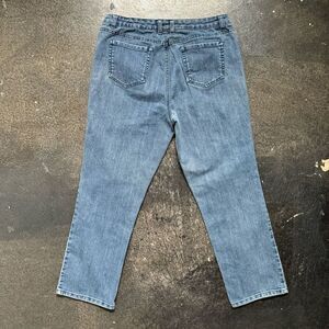 Charter Club Women’s Blue Cotton Medium Wash Jeans Petite Sz 33 Waist